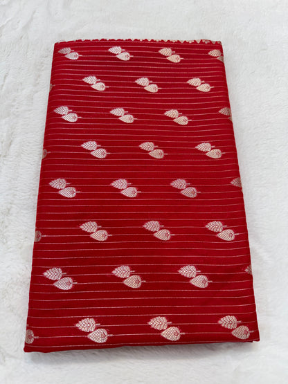 Red shade katan Banarasi silk Saree
