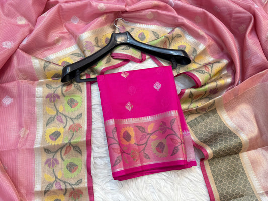 tissue kota paithani border banarasi saree