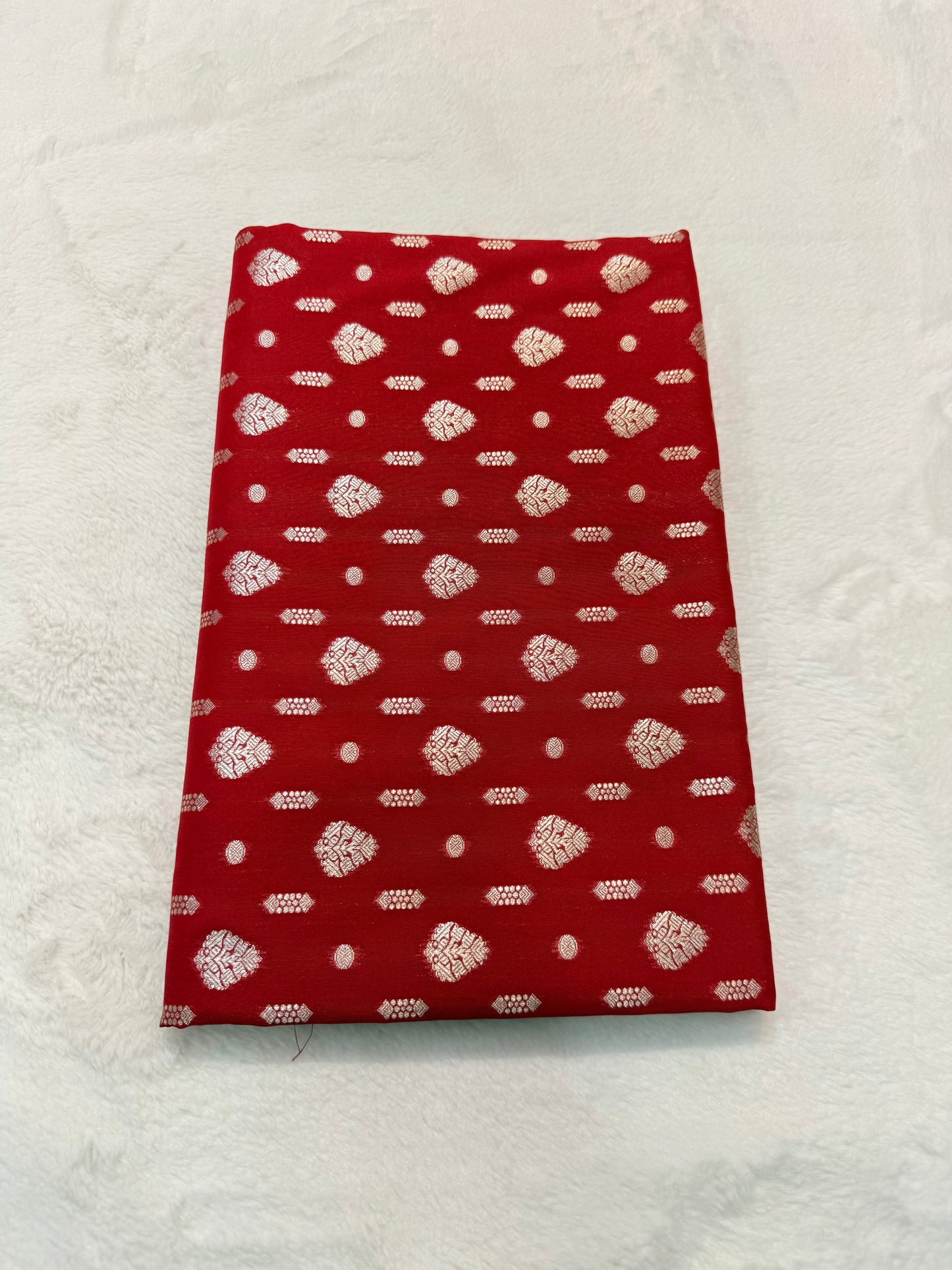 Red shade katan Banarasi silk Saree