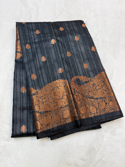 Multicolour khadi silk Banarasi saree
