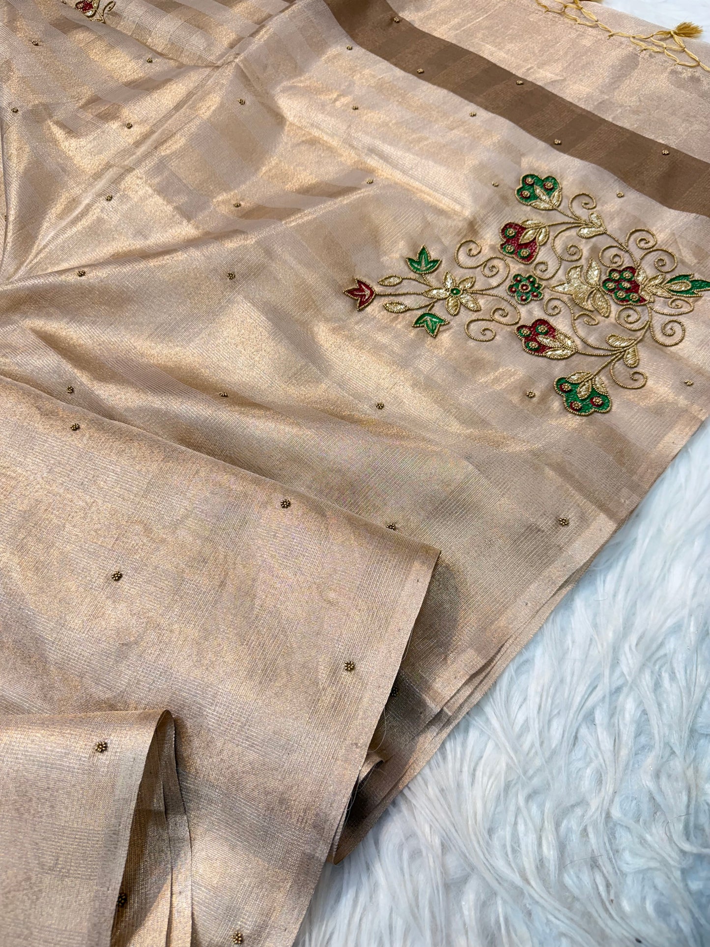 Tissue Kota handwork Banarasi Sarees