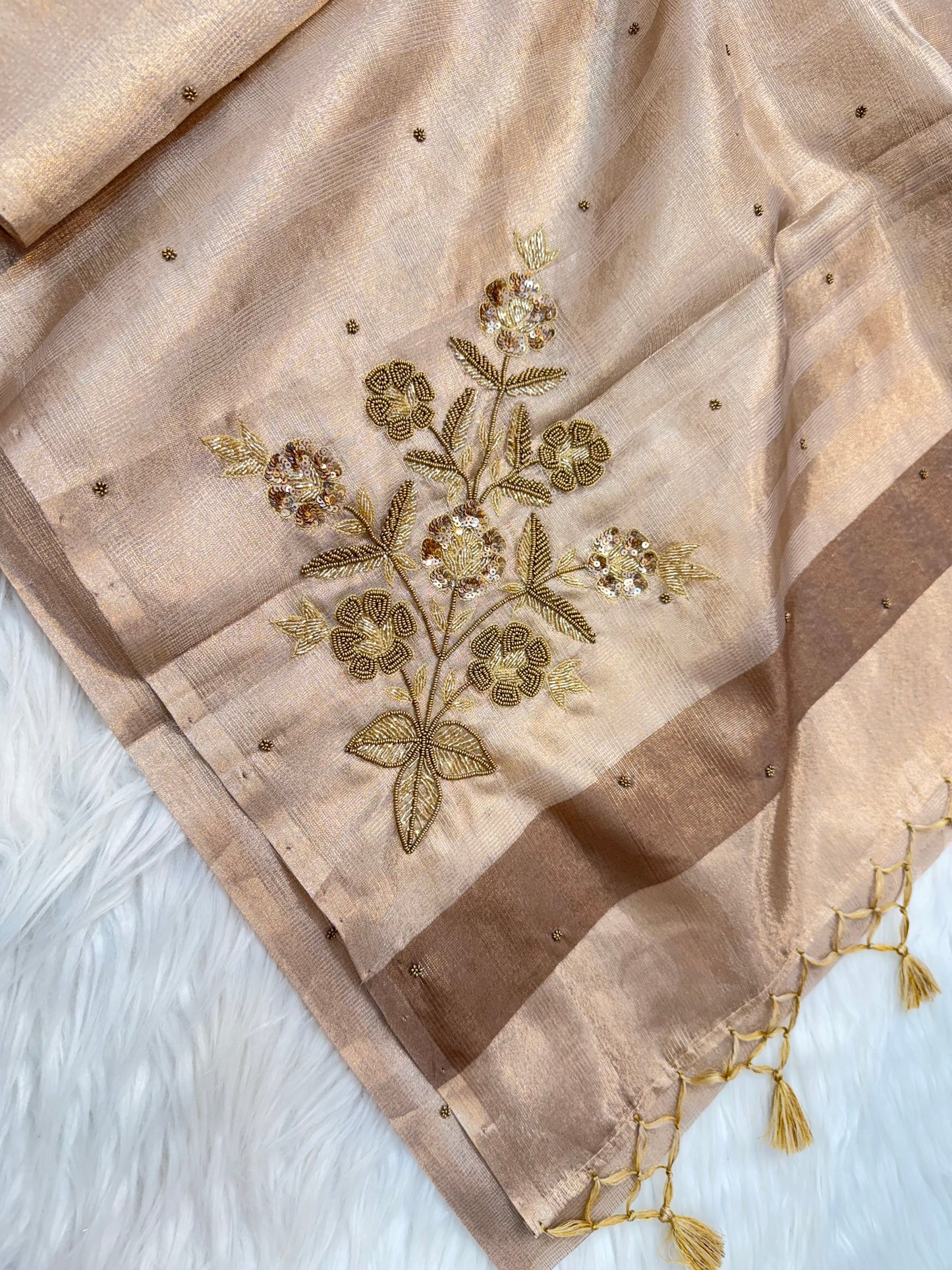 Tissue Kota handwork Banarasi Sarees