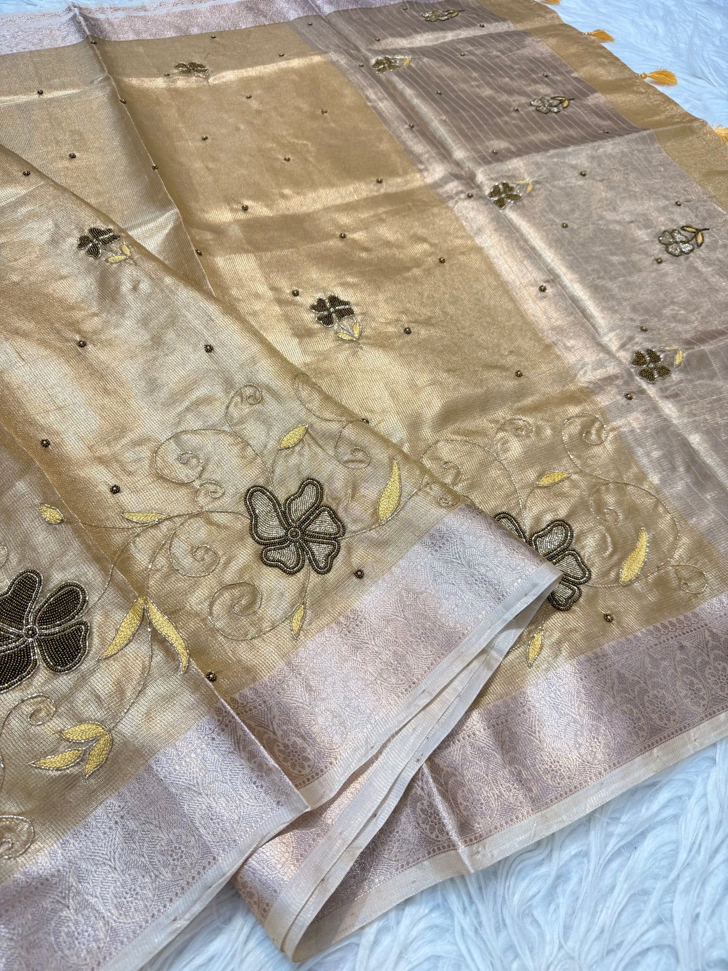 tissue kota handwork banarasi saree se
