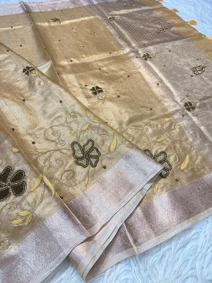 tissue kota handwork banarasi saree se