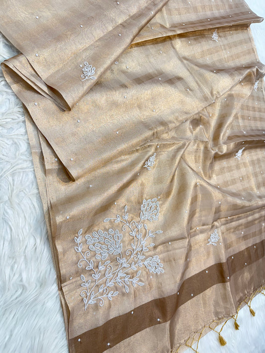 Tissue Kota handwork Banarasi Sarees