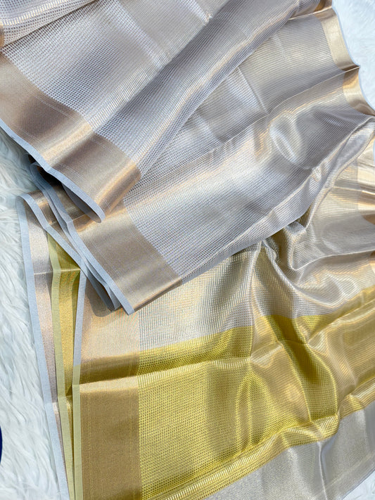 NAYANTHARA MAAM INSPIRED KANJEEVARAM TISSUE SAREE