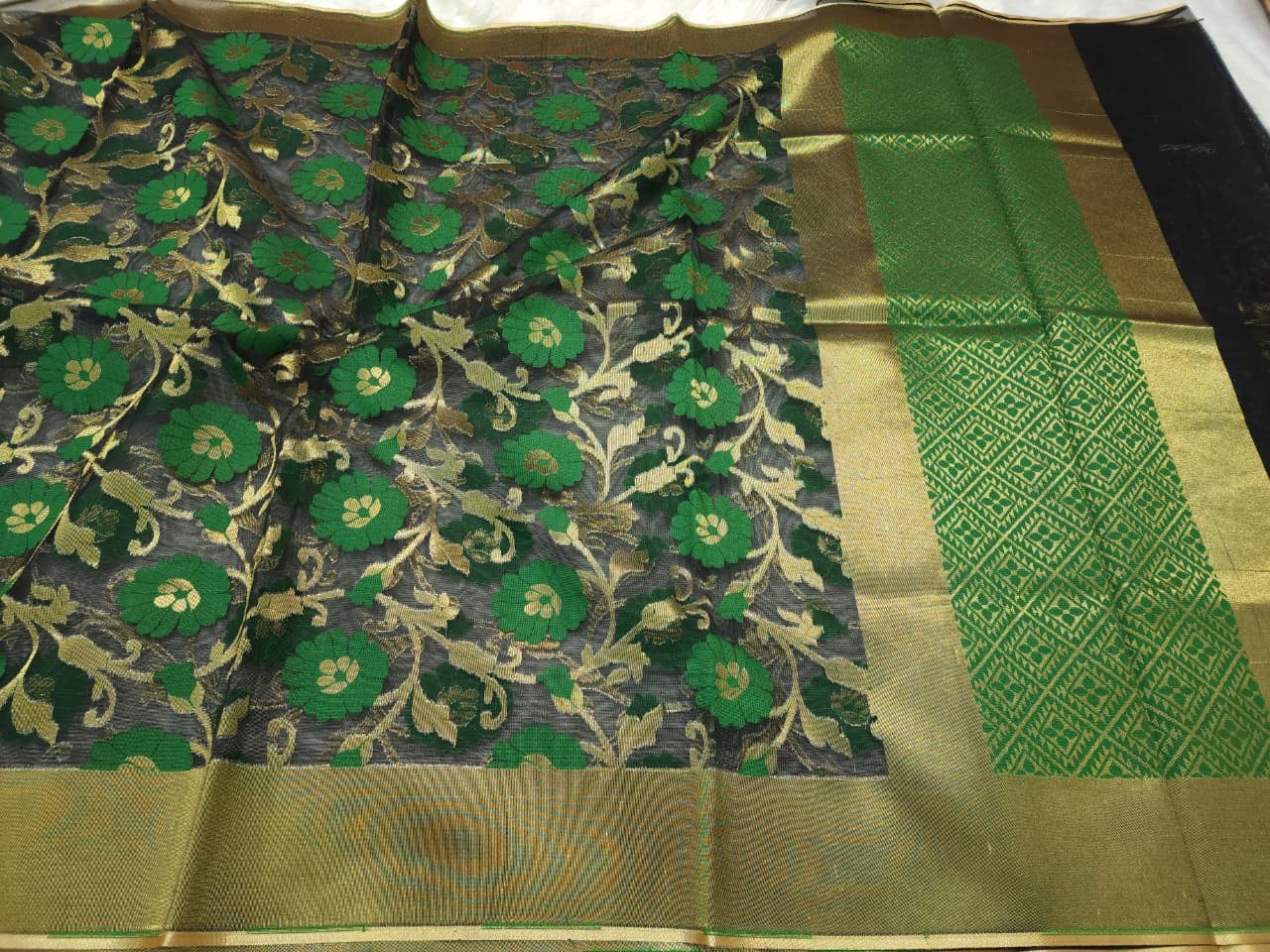 Multicolour shade supernet silk premium  Banarasi saree