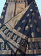 Black shade warm silk Banarasi saree