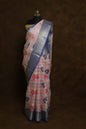 Multicolour shade Kora organza Banarasi saree