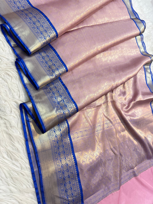 Banaras Semi kanchi brocade silk saree