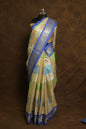 Multicolour shade Kora organza Banarasi saree