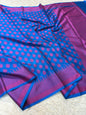 Blue shade warm silk premium Banarasi saree