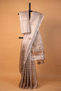 Beige shade tissue kota designer hand work Banarasi saree
