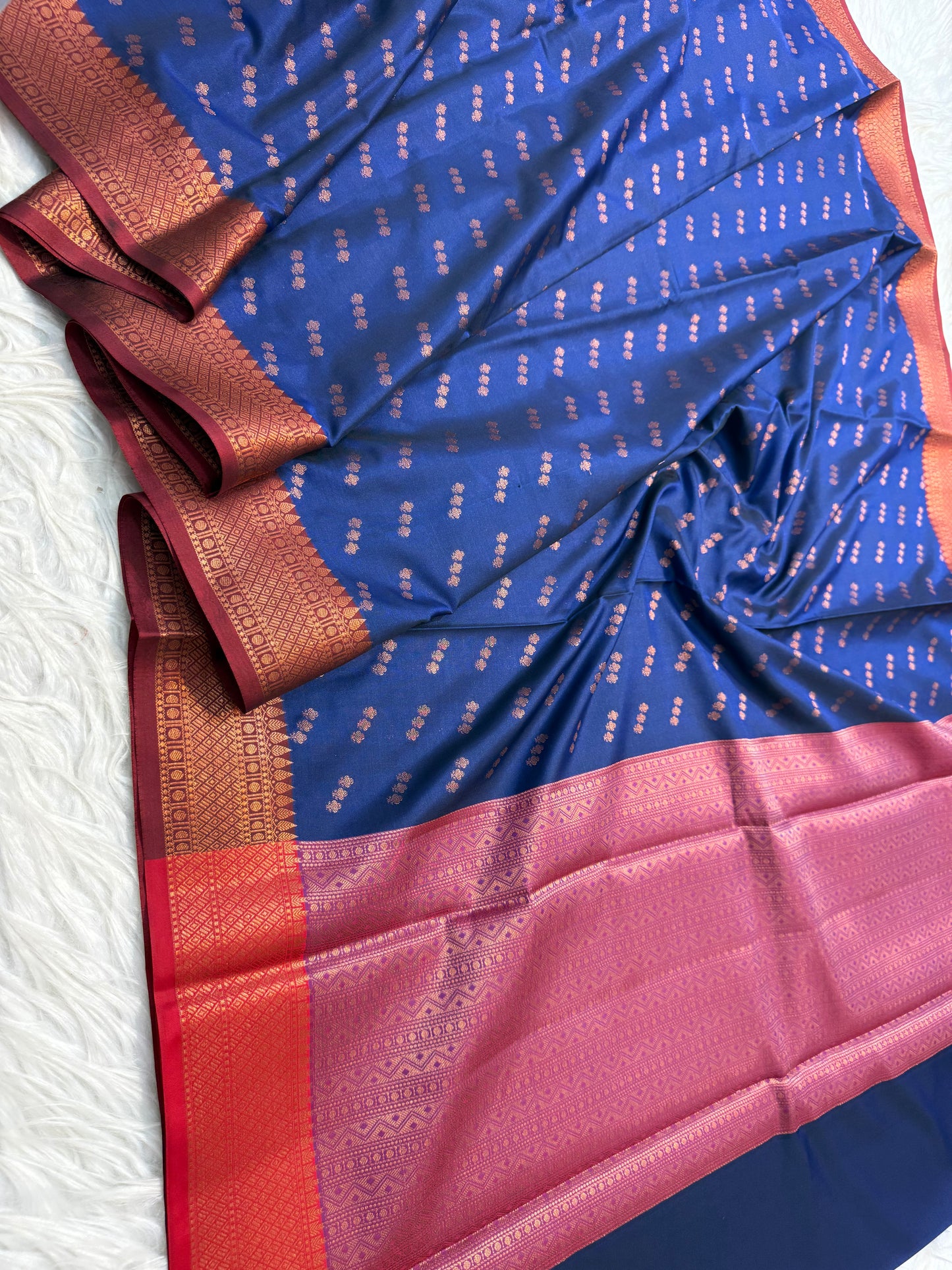 nevy maroon shade premium soft silk Banarasi saree