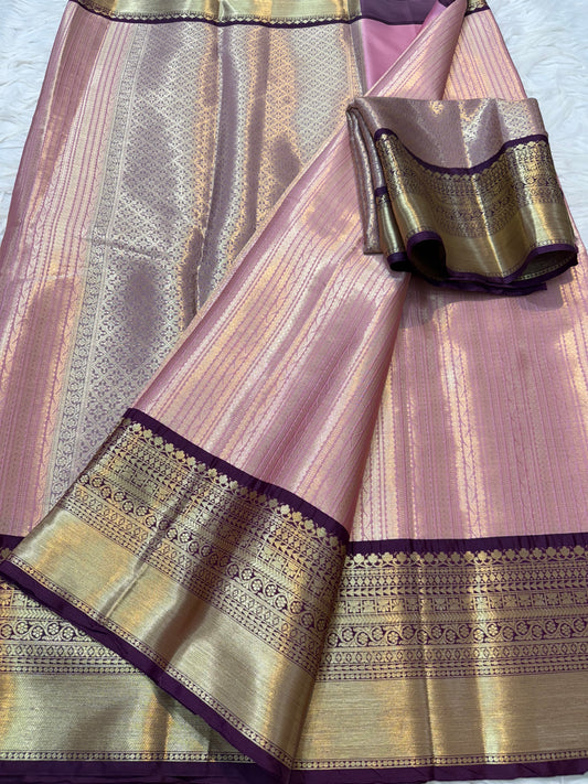 Banaras Semi kanchi brocade silk saree
