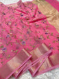 Kota fancy embroidery Banarasi saree