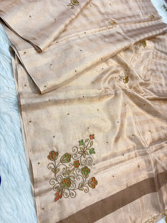 Tissue Kota handwork Banarasi Sarees