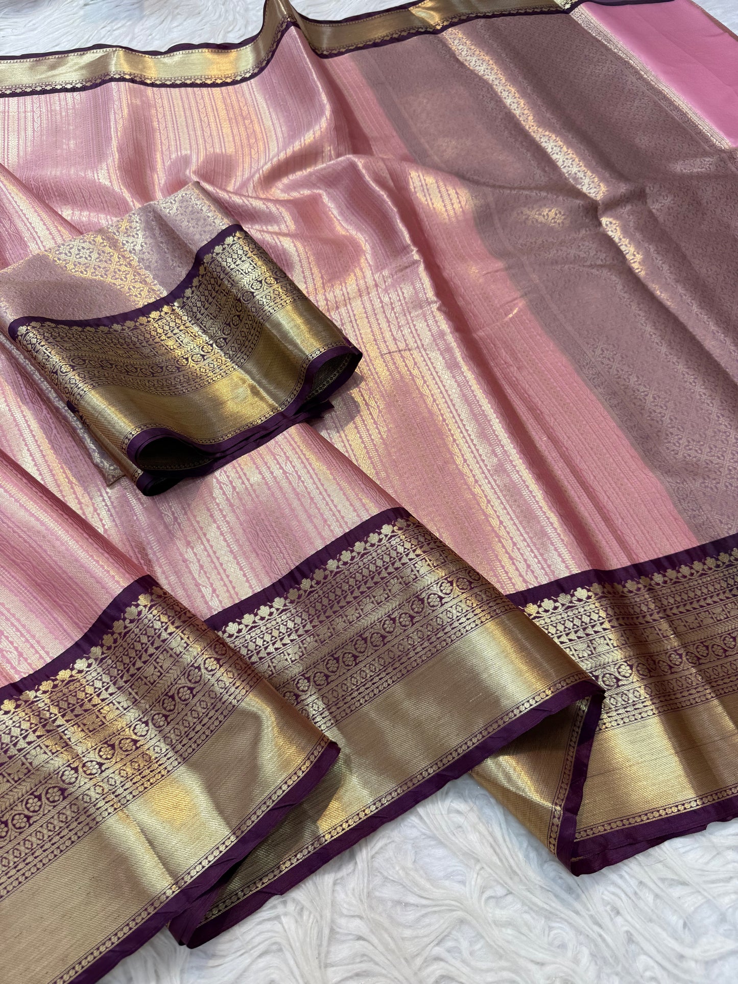 Banaras Semi kanchi brocade silk saree