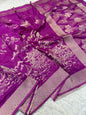 Magenta premium soft silk saree