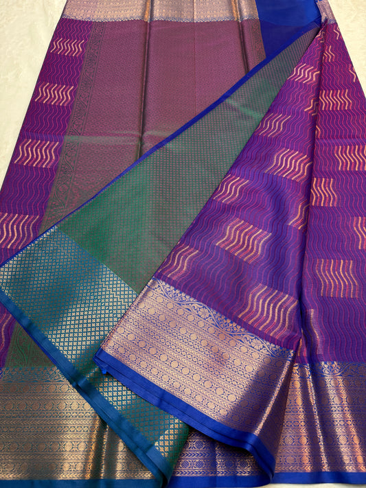 Multicolor silky milky Premium Banarasi Saree