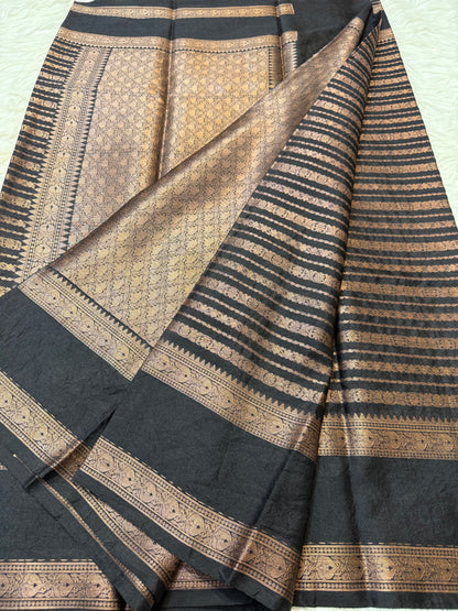 Black warm silk premium Banarasi saree