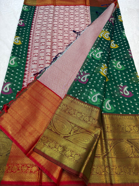 Multicolour cotton silk premium Banarasi saree
