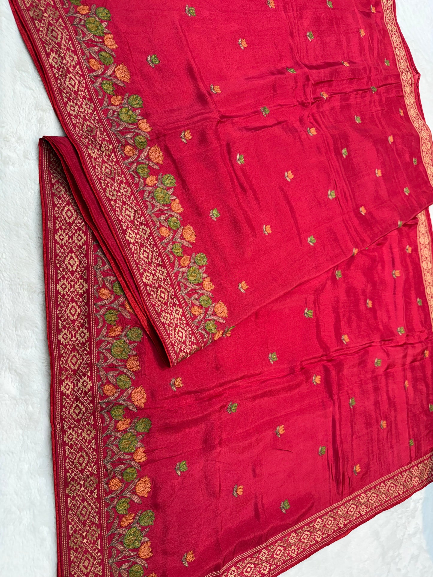 Mharani shade viscose embroidery premium designer saree