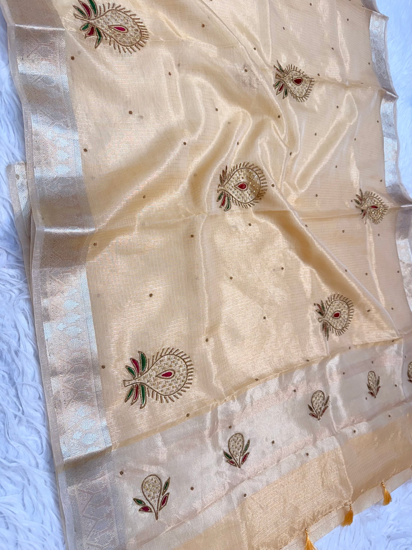 tissue kota handwork banarasi saree se