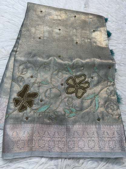 tissue kota handwork banarasi saree se