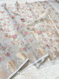 Grey shade kora organza embroidery Banarasi saree