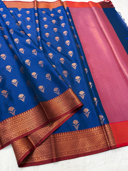 Nevy premium soft silk Banarasi saree