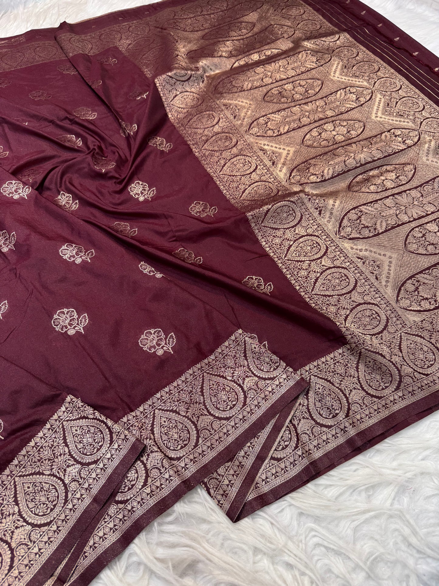 Wine premium soft silk saree
