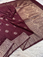 Wine premium soft silk saree