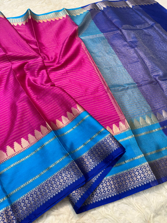 Multicolour warm silk premium Banarasi saree