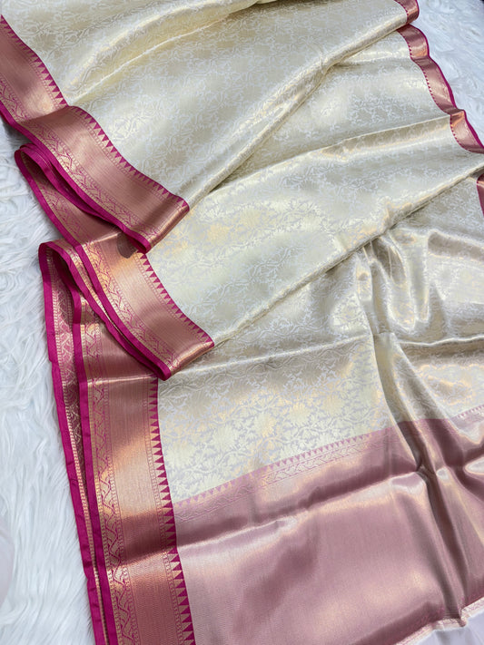 Banaras Semi kanchi brocade silk saree
