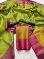 Kora muslin silk Banarasi saree