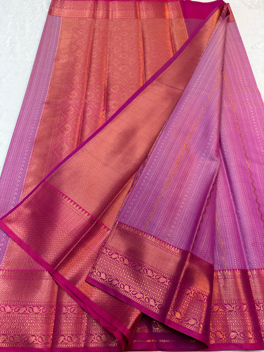 Multicolor silky milky Premium Banarasi Saree