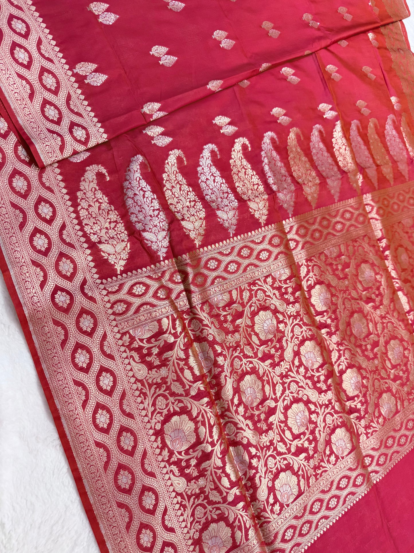 Mharani shade katan Banarasi silk Saree