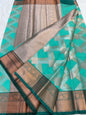 Sea green shade premium soft silk Banarasi saree