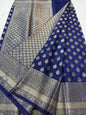 Nevy shade Dupion Silk Banarasi Saree 