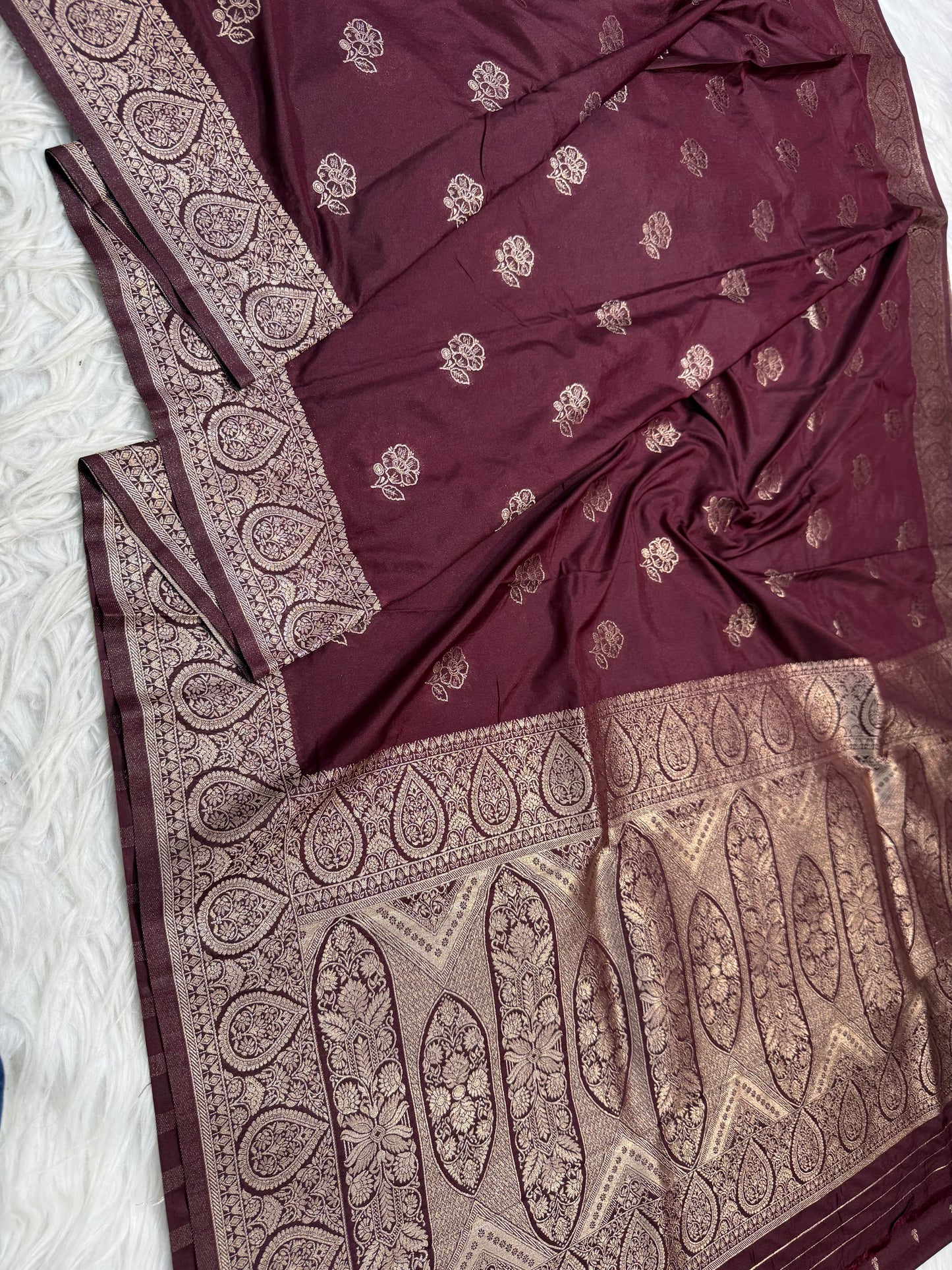 Wine premium soft silk saree