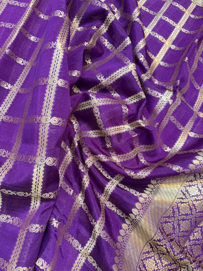 Semi Raw mango banarasi saree