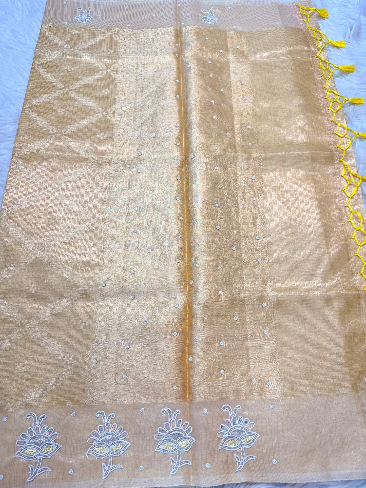 Tissue kota handwork Banarasi saree