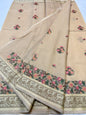 Beige shade kota designer embroidery Banarasi saree