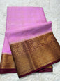 Pink wine warm silk premium Banarasi saree