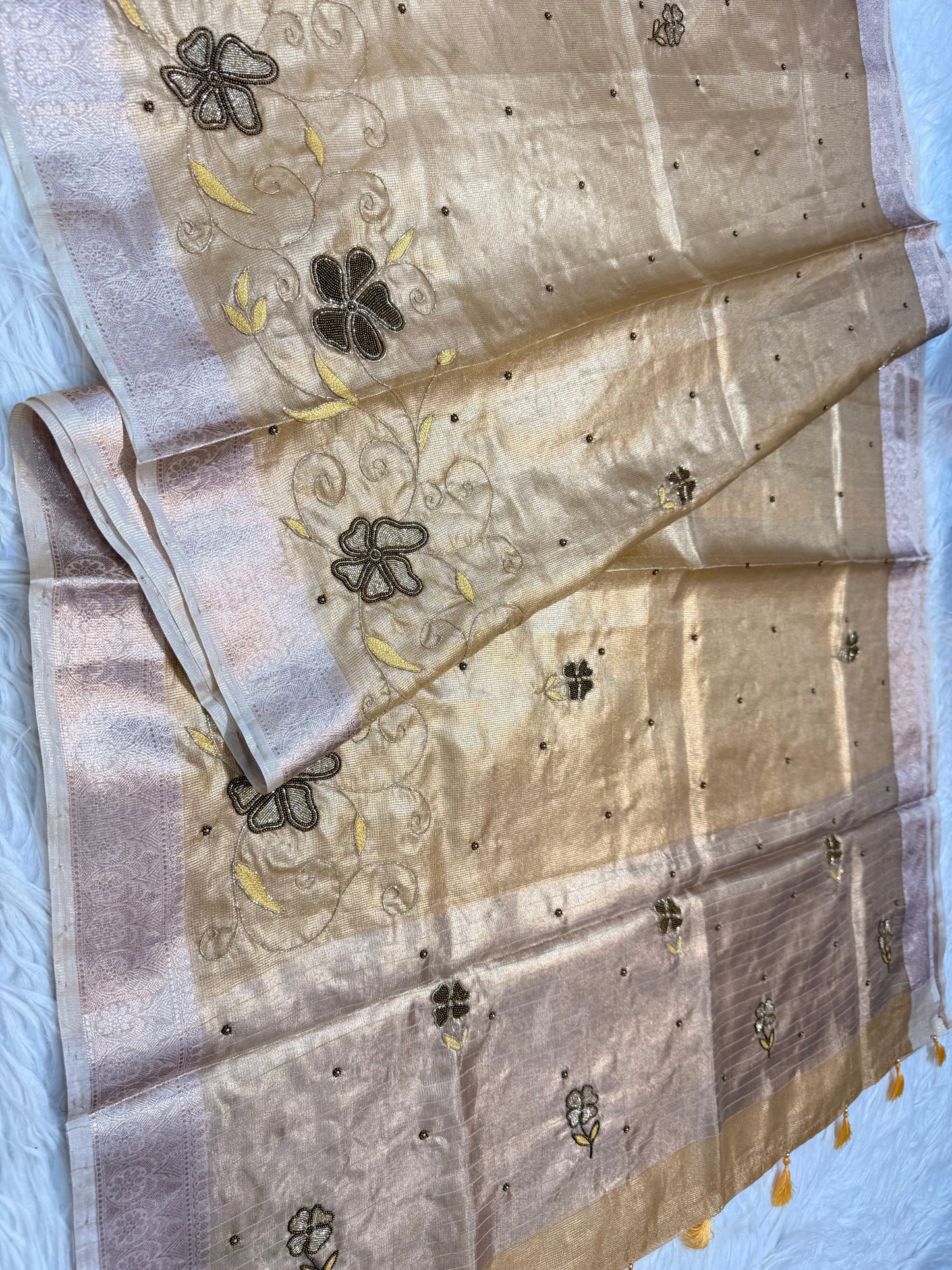 tissue kota handwork banarasi saree se