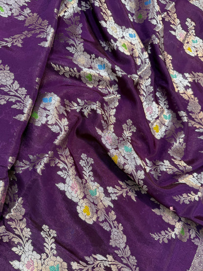 Raw mango Mina  banarasi saree