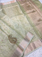 tissue kota handwork banarasi saree