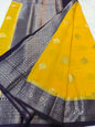 Mango & magenta shade raw mango Banarasi premium Banarasi saree