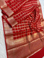 Semi Raw mango banarasi saree